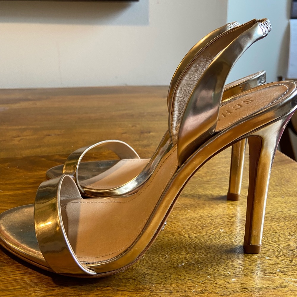 Gold stilettos- never worn
